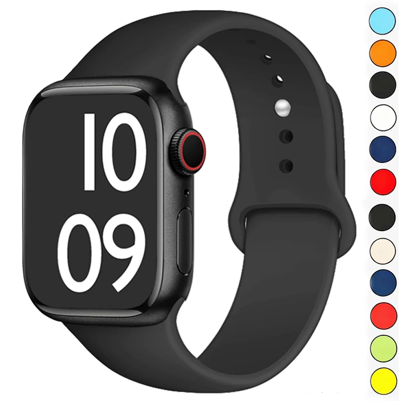 Sportarmband für Apple Watch Band 44MM 45MM 46MM 38/40/41/42MM Silikonarmband iWatch Serie SE3 11 10 9 8 7 6 5 Ultra2 3 49MM
