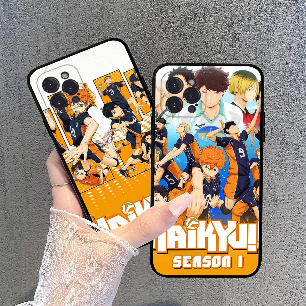 H-Haikyu Phone Case For iPhone 16 15 14 13 12 Mini 11 Pro XS Max X XR SE 6 7 8 Plus Soft Silicone Cover