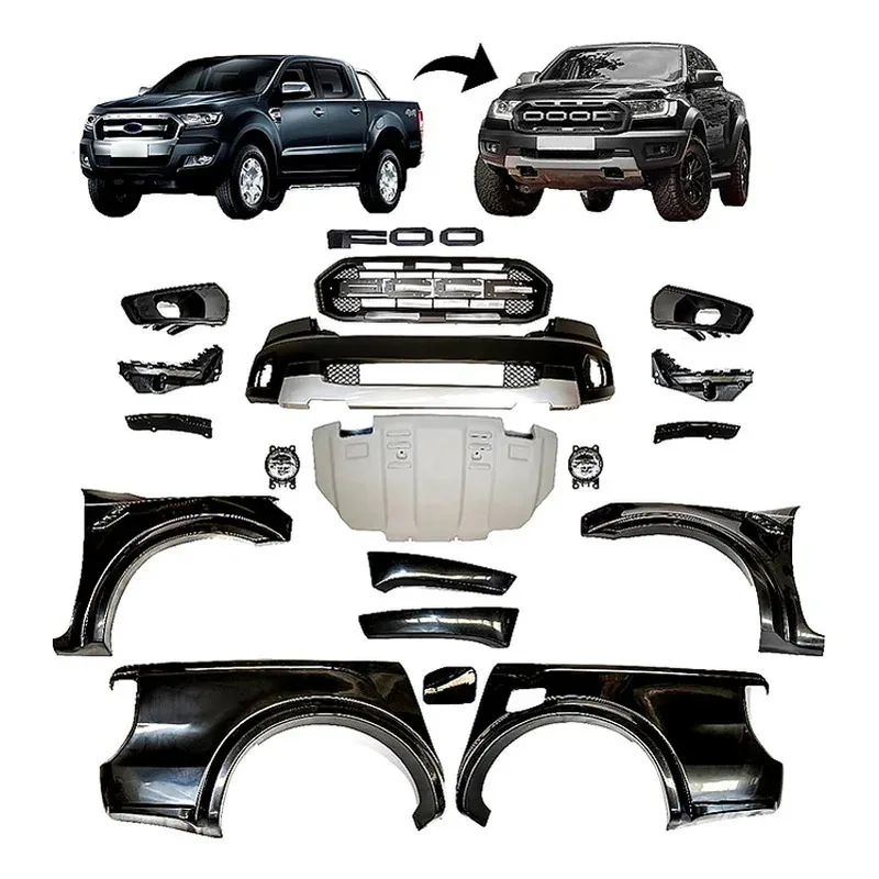 

4X4 Auto Parts Other Exterior Accessories Set Full Body Kit Ranger T7 T8 Update Raptor Body Kit
