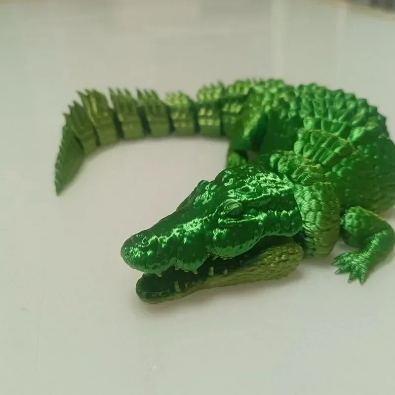 Desktop Ornaments 3D Printed Bionic Doll Crocodile Gift Kids Perfect Birthdays Home Offices Decoration Accessories