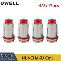 4-12PCS Original Uwell NUNCHAKU Coil 0.25ohm 0.4ohm UN2 Meshed Coil 0.2ohm Head Vape for E Cigarette NUNCHAKU Atomizer