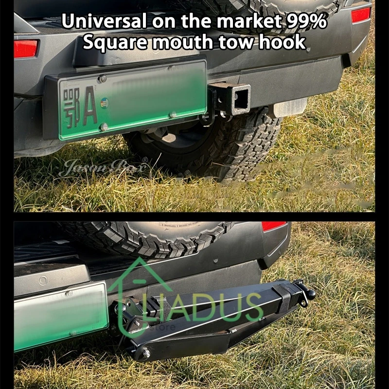 سيارة وصلة أرجوحة وصلة مربعة المحمولة التخييم على الطرق الوعرة مركبة سوينغ الباب الخلفي مقطورة هوك في الهواء الطلق مقاومة للأشعة فوق البنفسجية الثقيلة