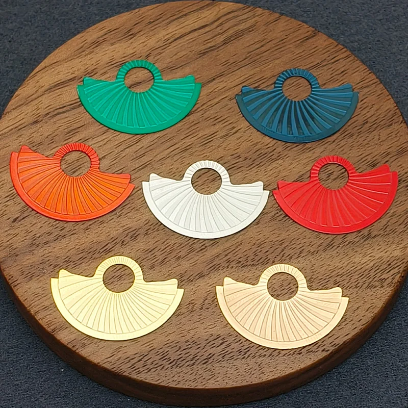 Nh35 nh36 remendo de metal do rotor do martelo automático se encaixa 4r35 4r36 nh35 nh36 7s movimento automático skx007 relógio reequipamento parte do rotor do martelo