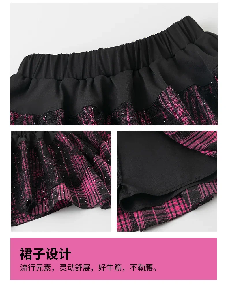 Mädchen Jazz Hip-Hop Tanzkostüme Set Bühnenoutfits für Mädchen Gruppen Kpop Mode Laufsteg-Show Tanzbekleidung Sets – Detail 18