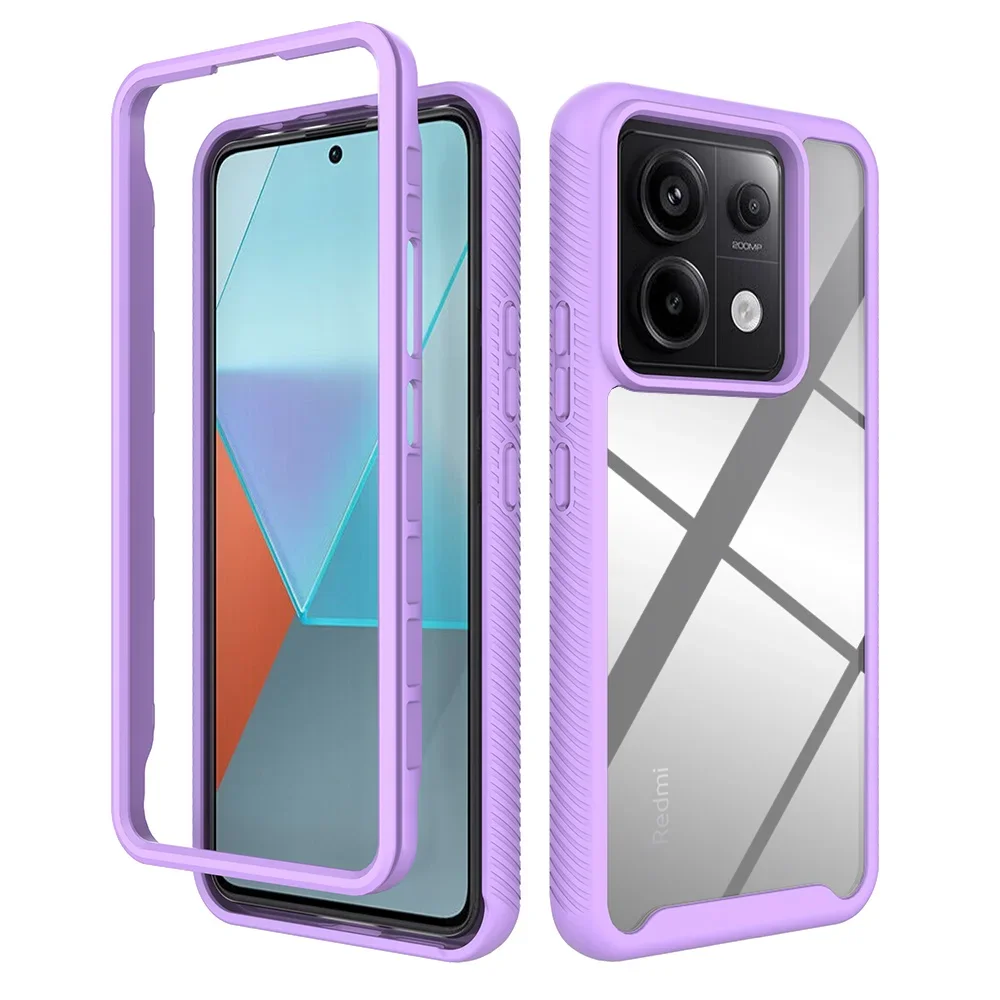 For Xiaomi Redmi Note 11 Pro Plus 5G Crystal Case Back Panel Armor Redmi Note 13 Case Note10 S 12 10s 13c 12c 10a Bumper Cover