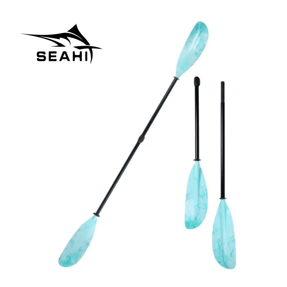 2023 New PP Fiberglass Double Paddle Canoe Paddle Tempered Glass Vertical Paddle Lnflatable Canoe Fishing Row Canoe Paddle