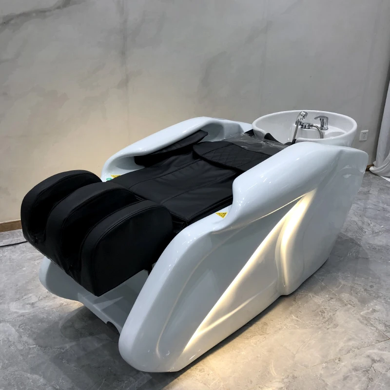 Intelligent electric massage shampoo bed barber shop hairdressing full-lying Thai washbed