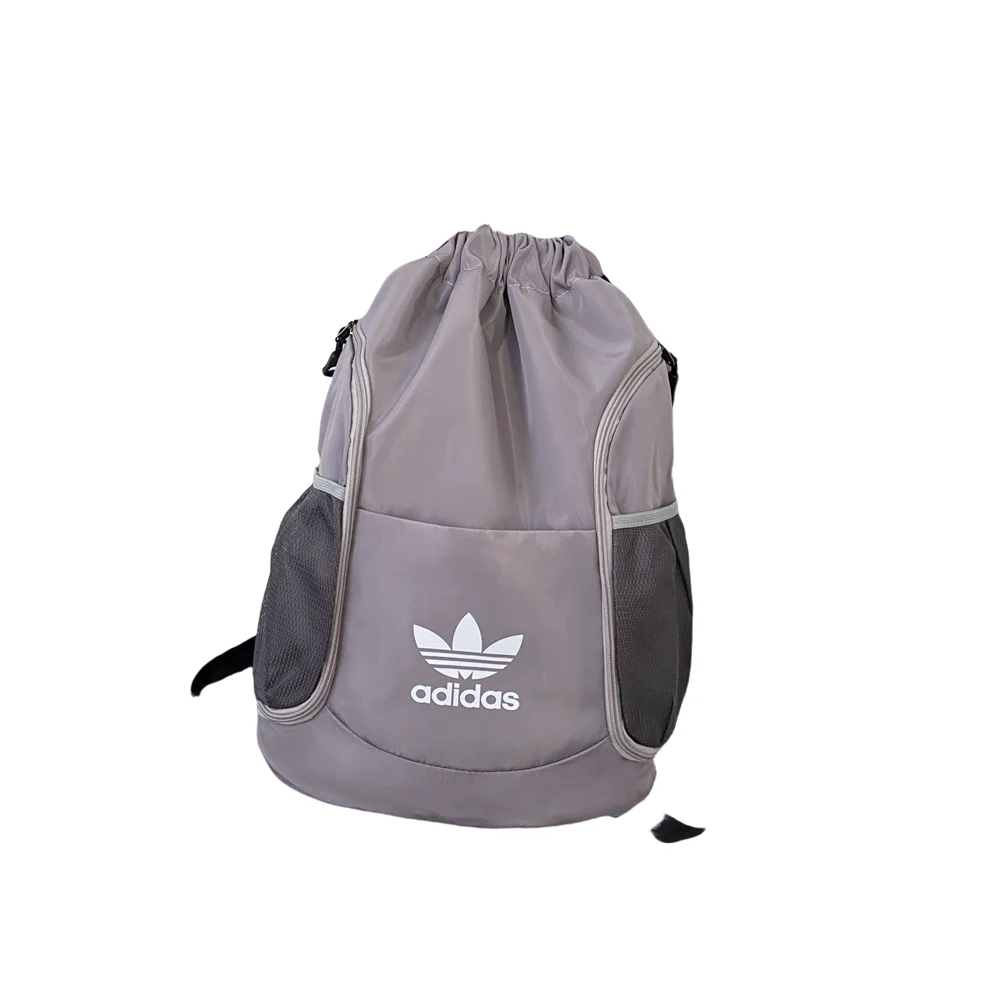 

Adidas Women and Men Gray Color Zipper Sporty Casual Large Capacity Basketball Bag-Backpacks-Shoulder Bags WX-AD-98619