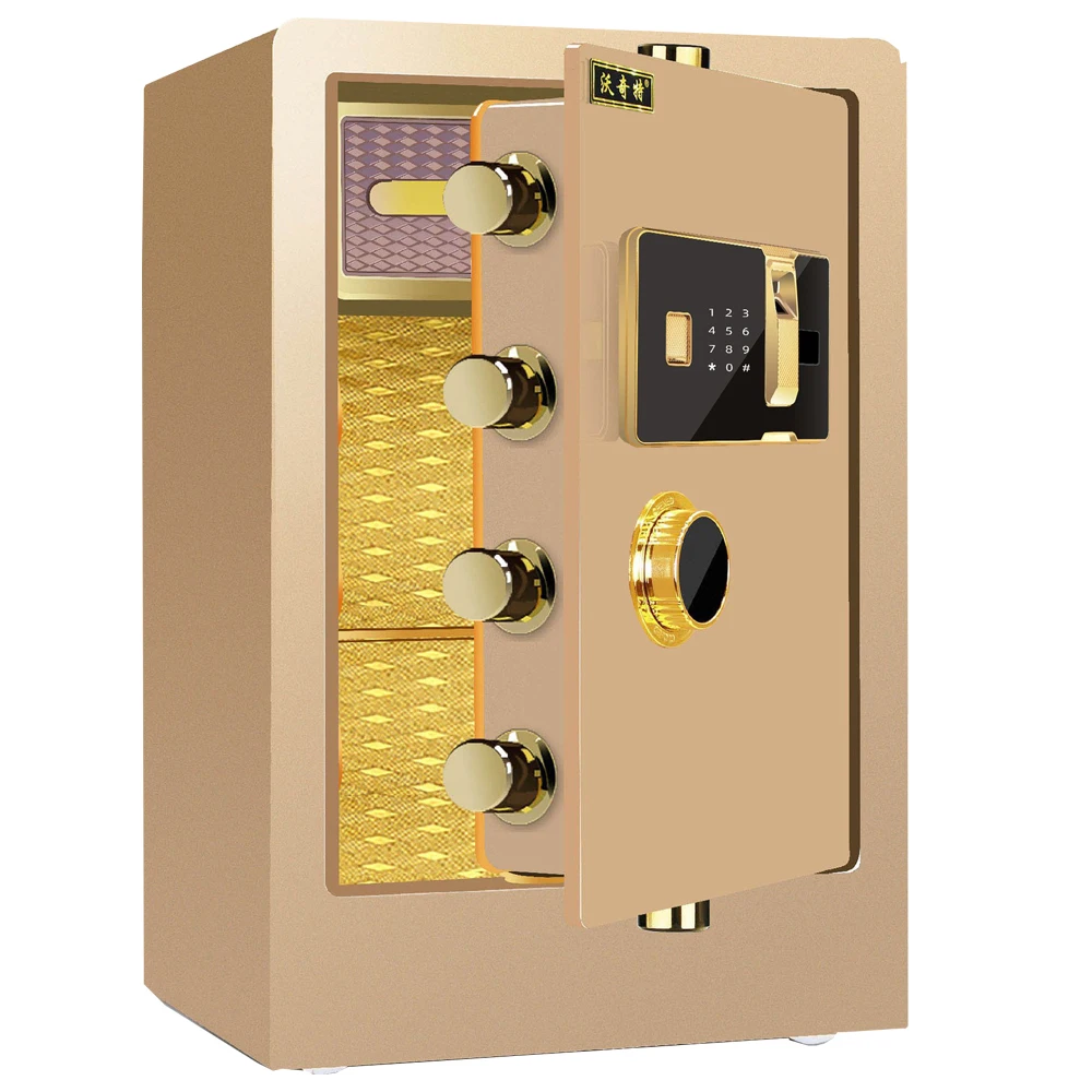 Good Quality Home Anti-theft Electronic Digital Fingerprint Password Cold Rolled Steel Single Door Hidden Safes Different