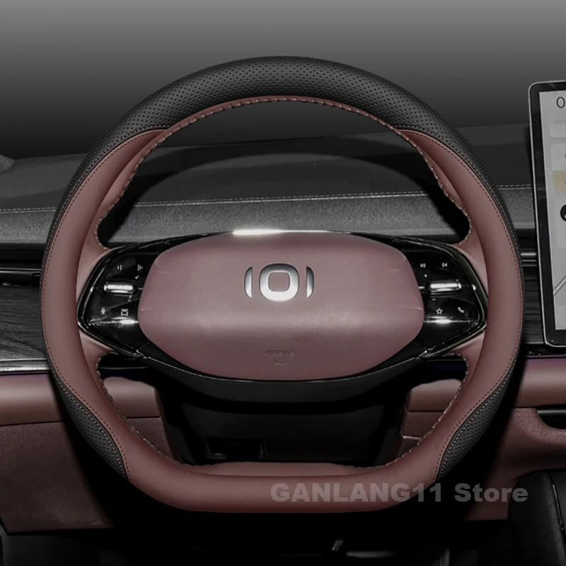 

Leather Car Steering Wheel Cover For New Changan Qiyuan A07 2023 2024 2025 Auto Steering Wheel Changan Qiyuan A07 Accessories