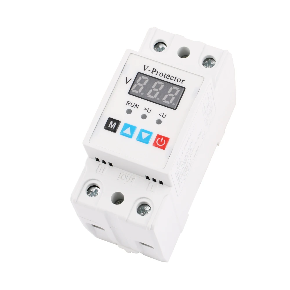 Din Rail ZS2-VA 40A 63A 230V Adjustable Voltage and Current Protective Device Protector Relay