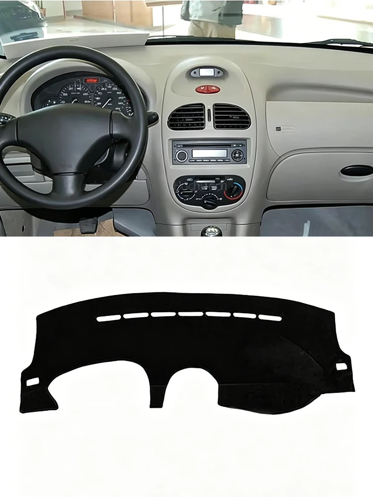 Car Dashboard Cover Pad For 2004--2008 Peugeot 206 CC Sunshade Protector Anti-UV Dash Mats Non-slip Pads Interior Acces
