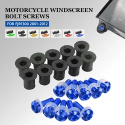 For Yamaha FJR1300 FJR 1300 2001-2006 2007 2008 2009 2010 2011 2012 Motorcycle Windshield Bolts Kits Windscreen Wind Screws Set
