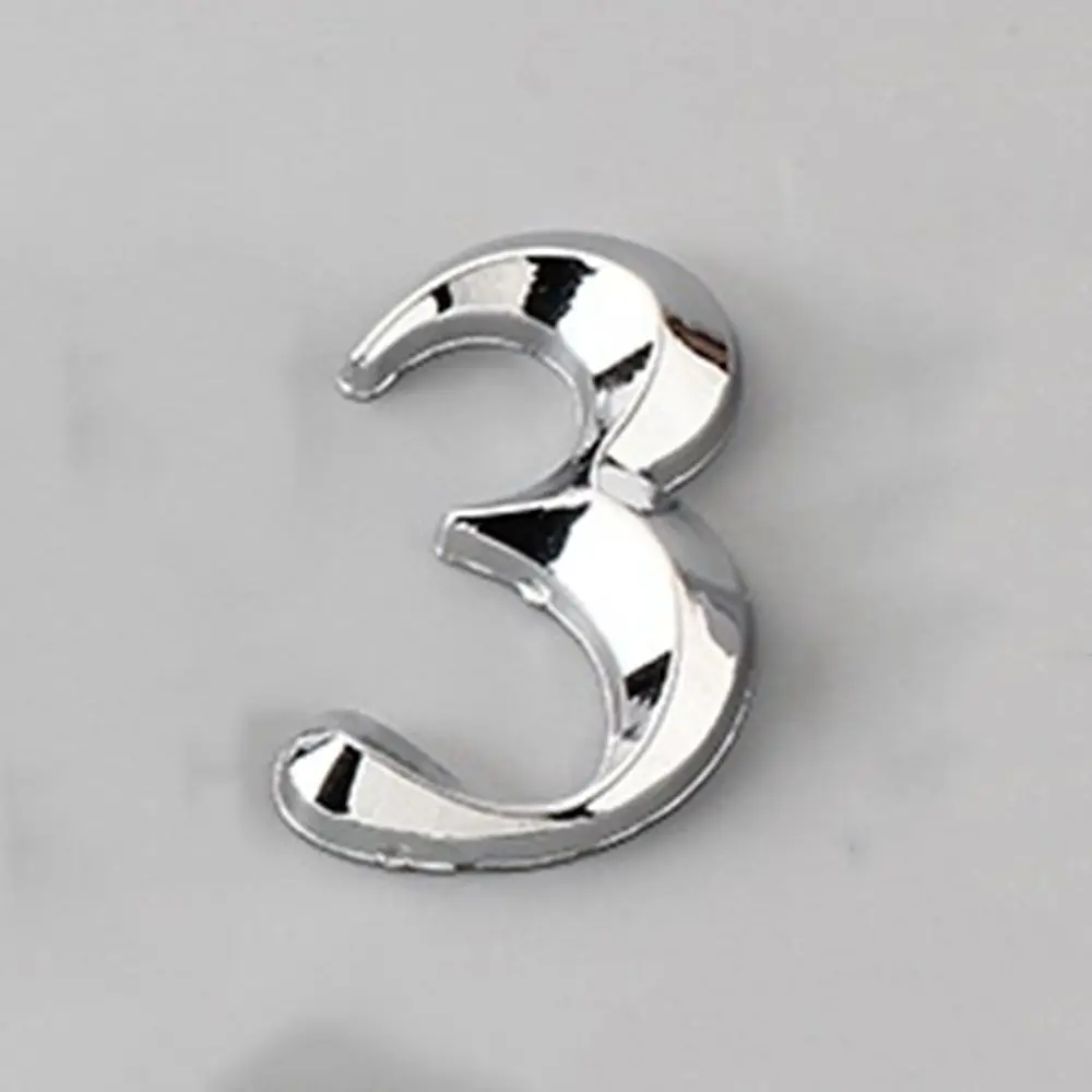 Simplicity 5cm ABS Plastic Label House Number Stickers 3D Self Adhesive Door Plate Sign Digits