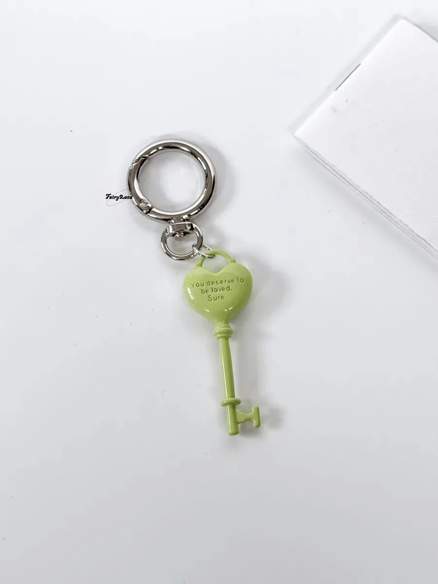 Romance Heart Keychain For Keys Gift Alloy Material Sturdy Decorative Key Ring Pendant Accessory For Loved Ones