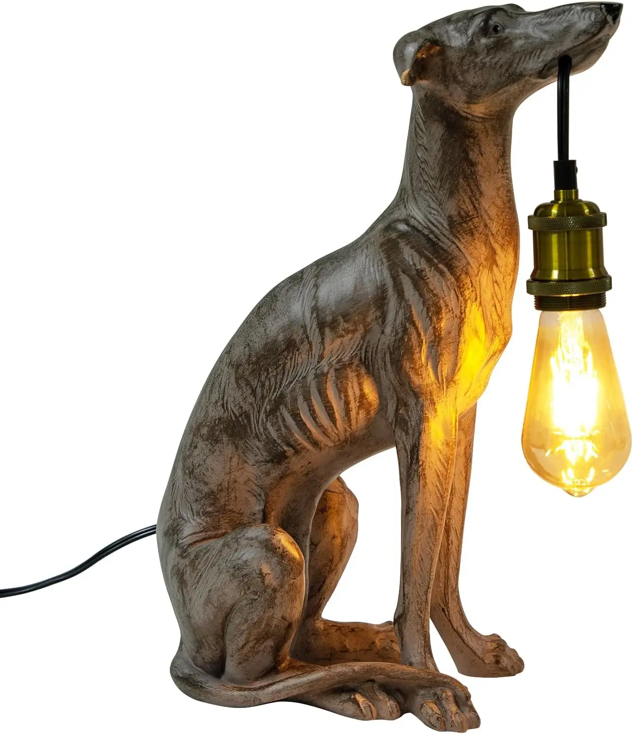 

Resin Dog Table Light Modern Dog Desk Light Fixture E26 For Dining Living Room Bedroom Bar Cafe Decorative Lamp