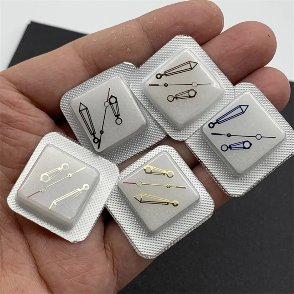 นาฬิกาอุปกรณ์เสริมเข็มนาฬิกาสีเขียวเรืองแสงชั่วโมงนาทีและวินาทีสำหรับการเคลื่อนไหว2824อะไหล่ทดแทนนาฬิกา