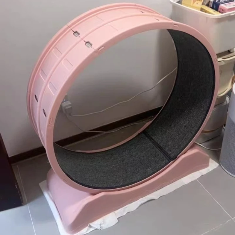 Silent Cat Running Wheel Treadmill with Plastic Claw Grinder Non-jamming Cat Climbing Frame