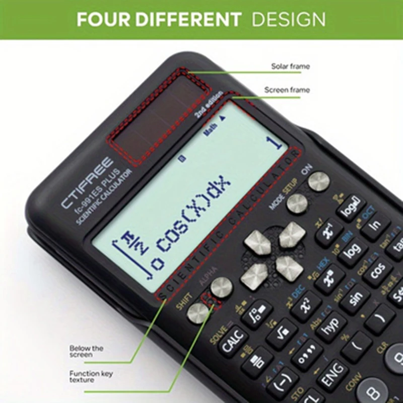 FC-991 ES PLUS Multifunctional science function calculator-417function Specially designed for student exams, economical packagin