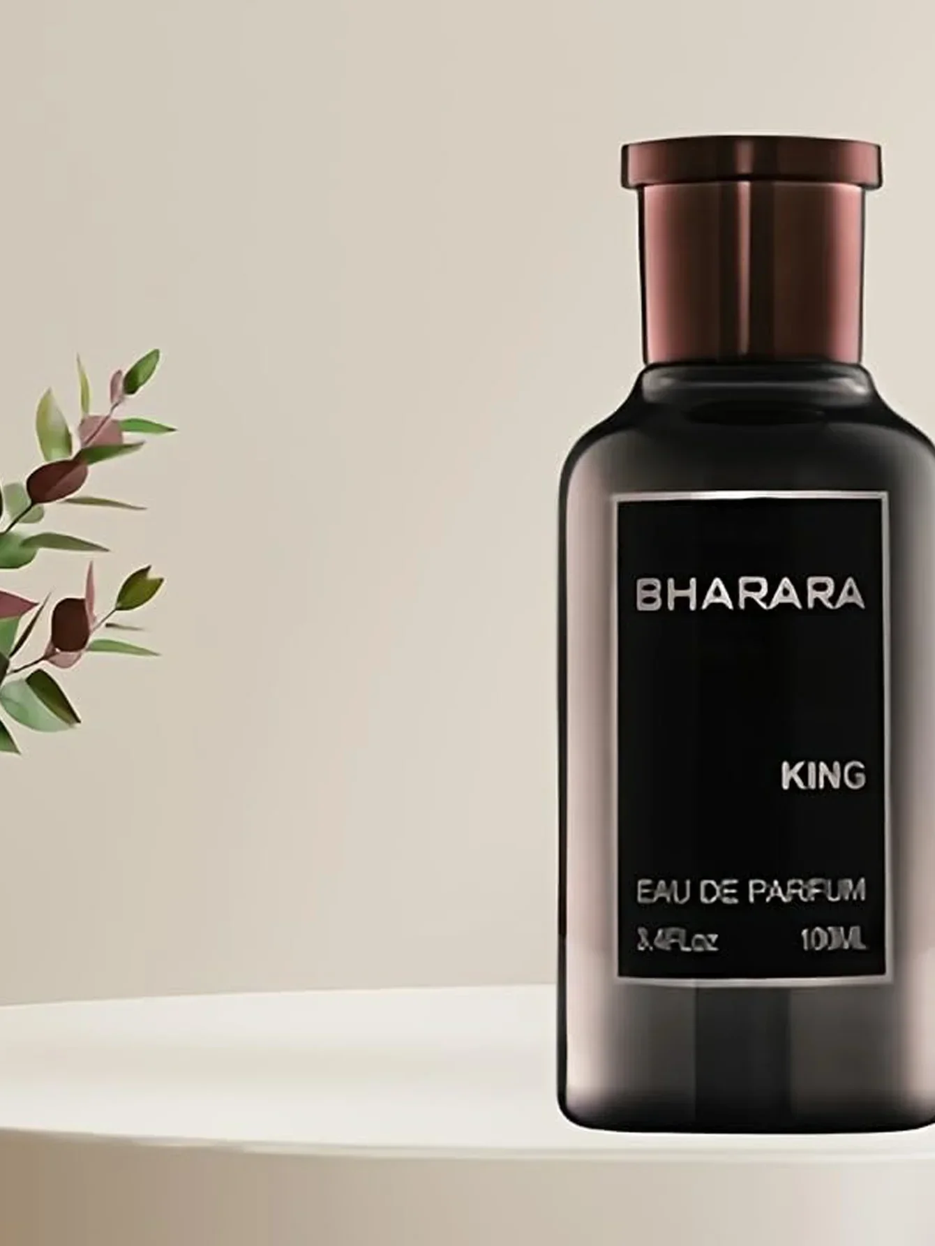 Bharara King EDP للرجال 3.4 أونصة / 100 مل - كولونيا Bold Woody Amber طويلة الأمد، هدية فاخرة لعيد الميلاد #3