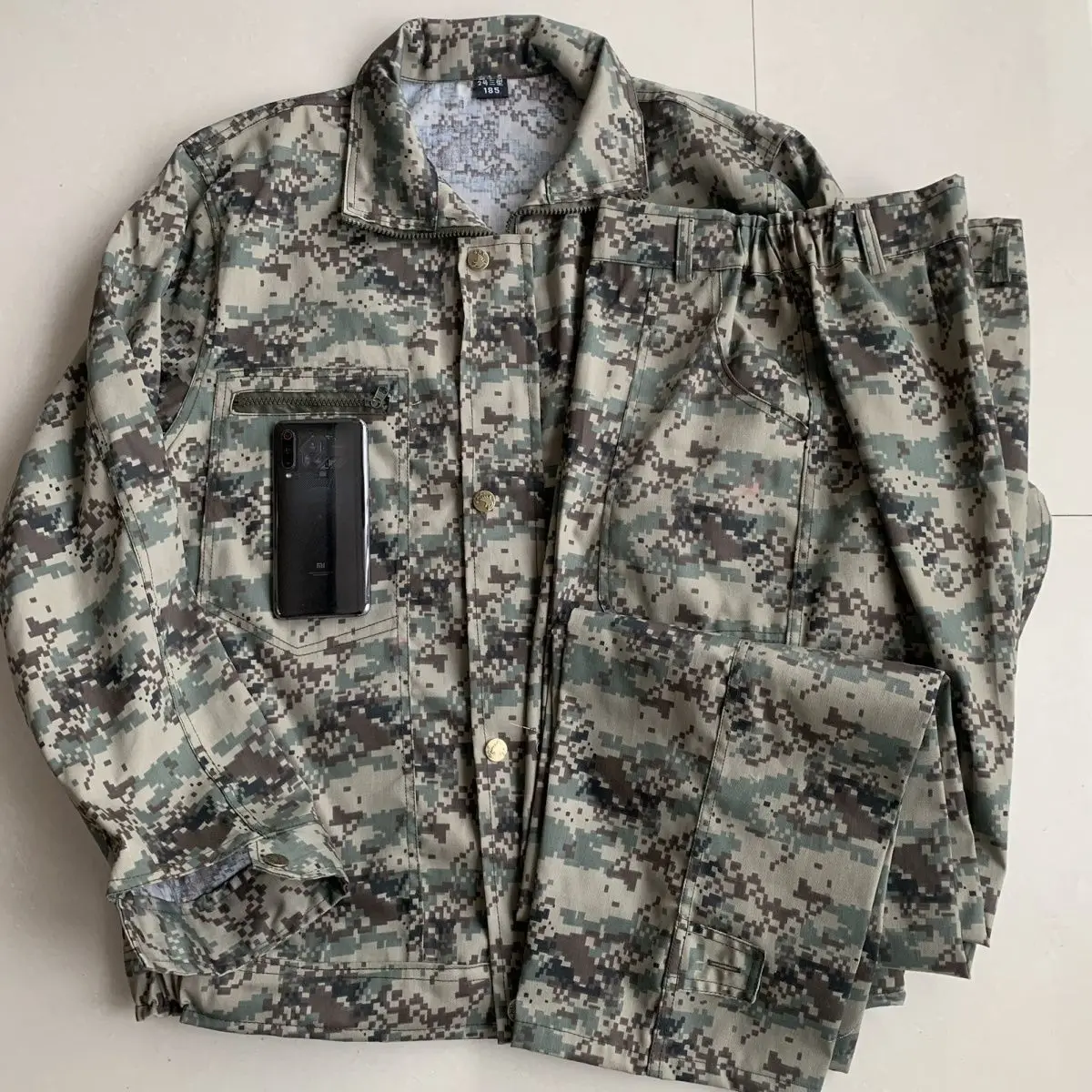 Russian Chechen troops spring and autumn cotton camouflage suit