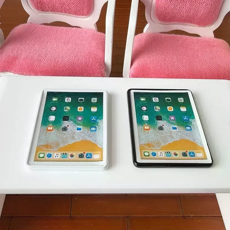 1 pezzo decorazione scena casa delle bambole giocattolo 1:12 casa delle bambole in miniatura tablet mini computer portatile modello accessori fai da te