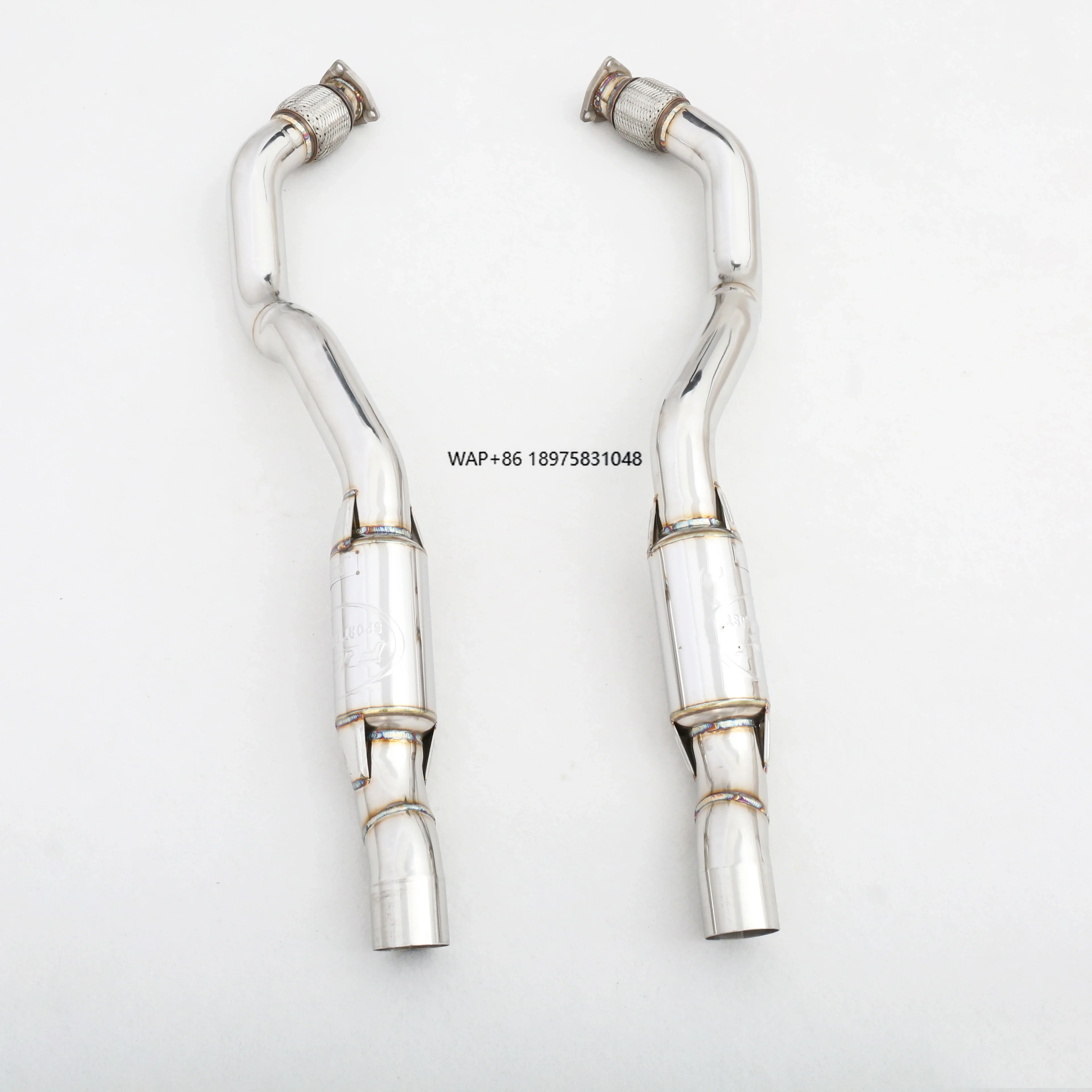 

High-Flow Race Downpipe for S7 C7 4.0T Stainless Steel Front Pipe Factory Product