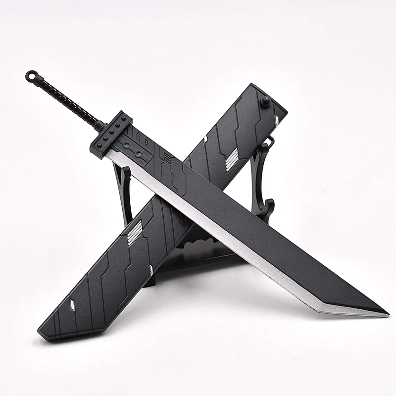 21cm Final 7 Peripheral Fantasy VII Claude Strife Buster Sword Alloy Toy Model 1:6 Craft Decorations Game Fans Collection Gifts