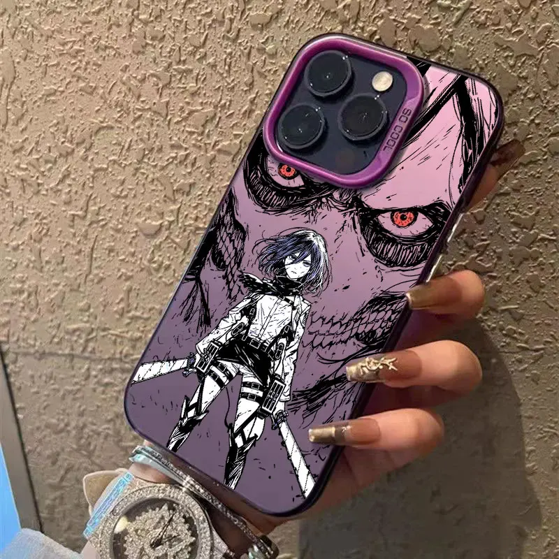 Микаса Акерман ATTACK ON TITAN Аниме Coque для Apple iPhone 17 Air 16e 16 14 15 13 11 Pro Max 16 Plus 12 17Pro Чехол для телефона