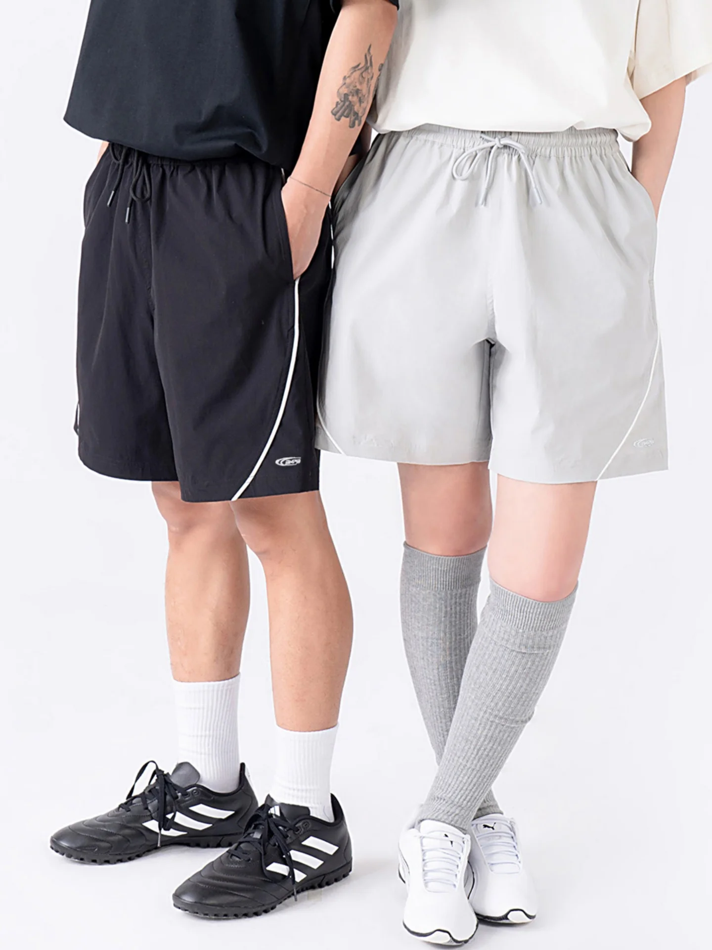 

Outdoor Quick Dry Sports Shorts Men's American Casual Fitness Five-Quarter Pants Draping Loose Outerwear Wide Leg Mid-Pants