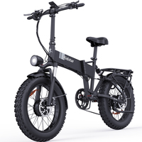 RIDSTAR H20 PRO Folding Electric Bike 2000W Dual Motor 48V23AH Hidden Battery Electric Bicycle Adult 20\