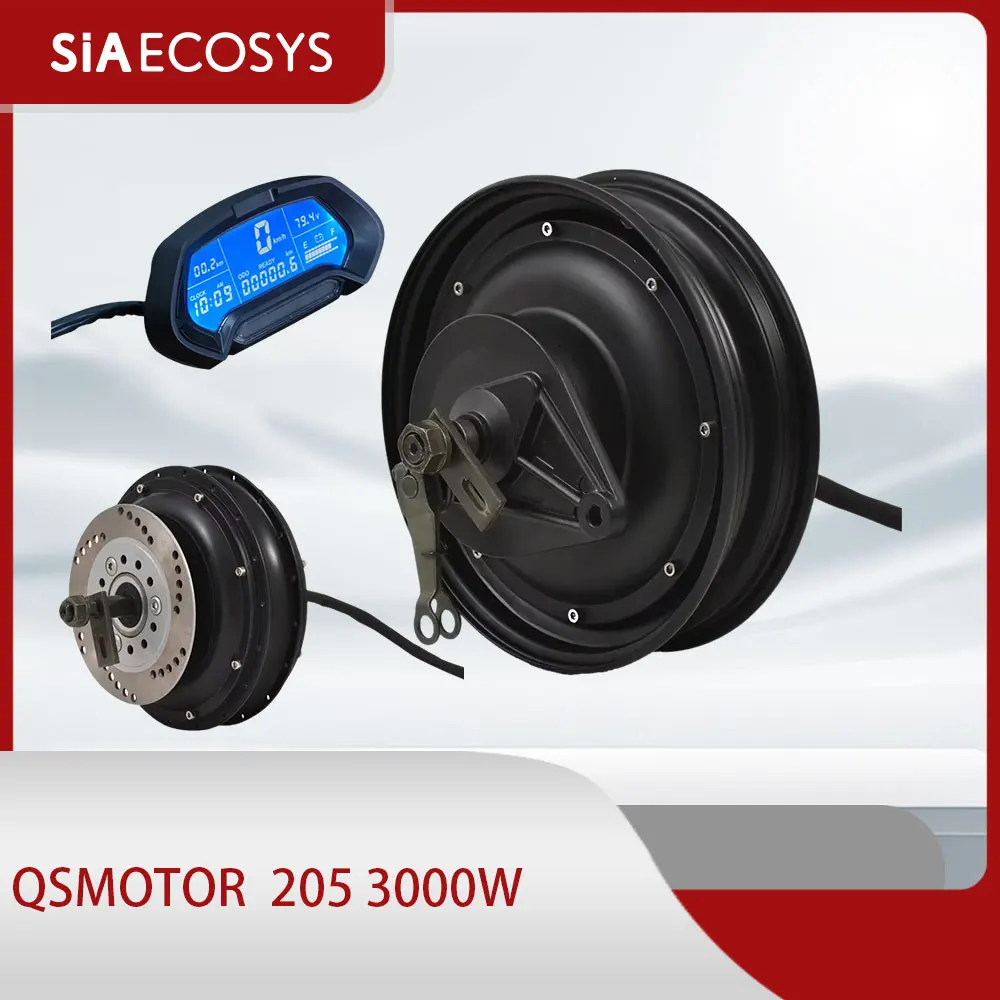 

QSMOTOR 10x2,15 дюйма 205 3000 Вт, 60 В, 80 км/ч, мотор-концентратор с контроллером SIAYQ72120 и комплектами для электрического скутера