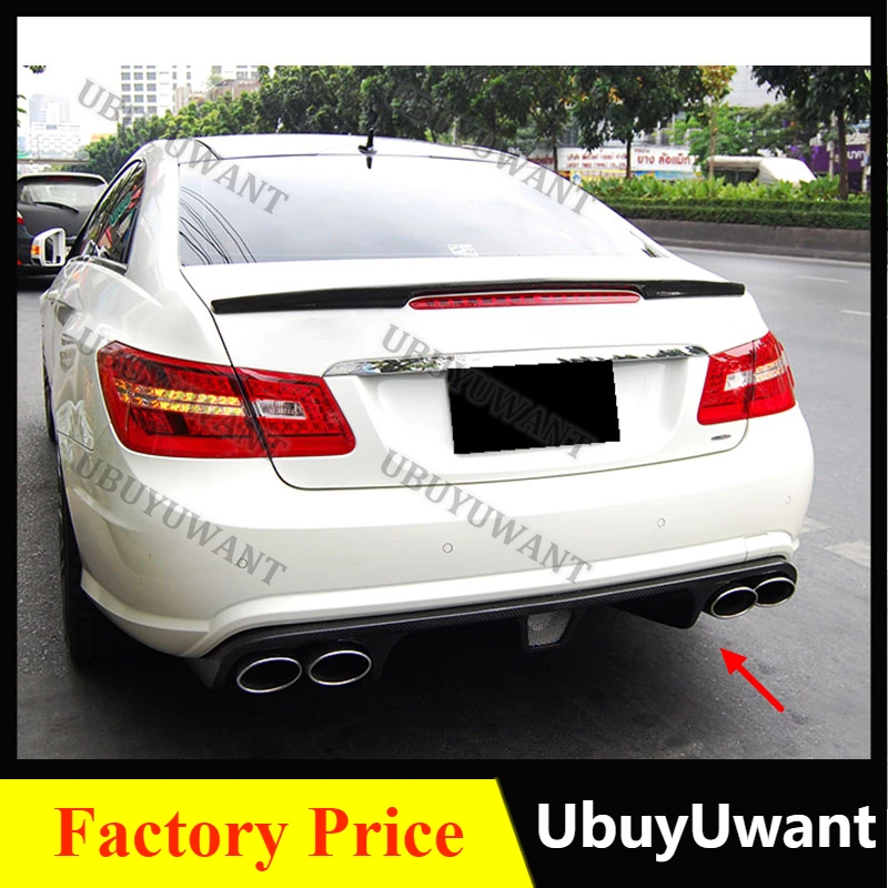 Für Benz W207 C207 Coupé 2-Türer E63 AMG Nur Cabrio 2009-2012 Hecklippe Auto Heckstoßstange Diffusor Splitter Spoiler Karosserie-Kit