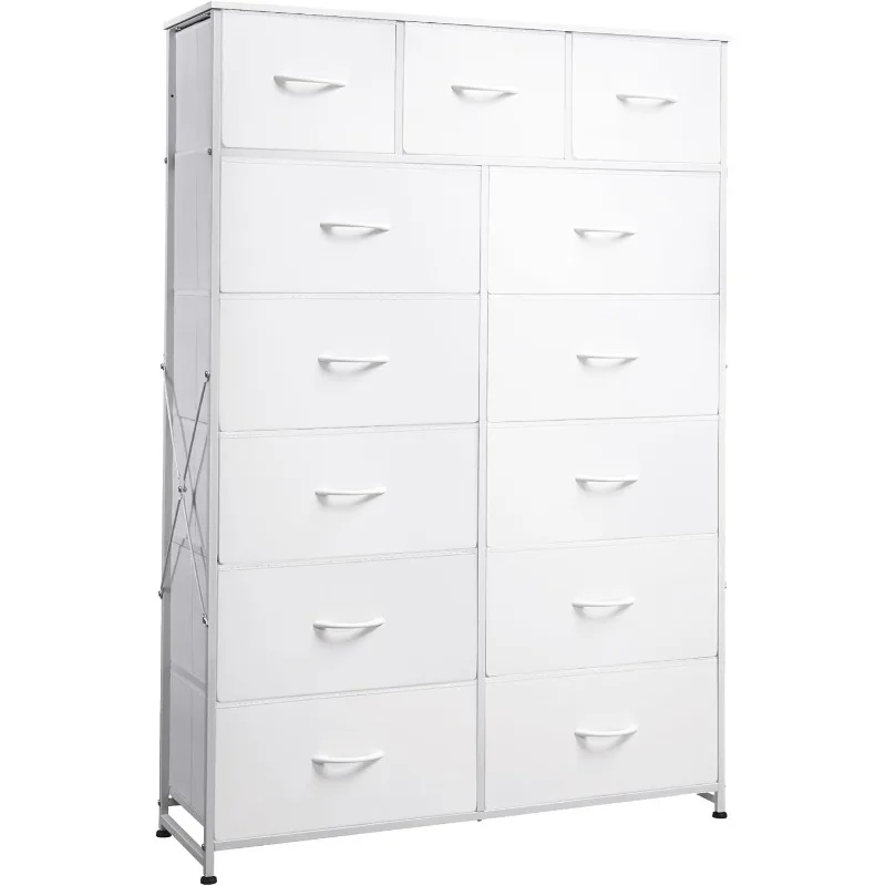 

WLIVE Tall Dresser for Bedroom with 13 Drawers, Storage Dresser Organizer Unit, Fabric Dresser for Bedroom, Closet,