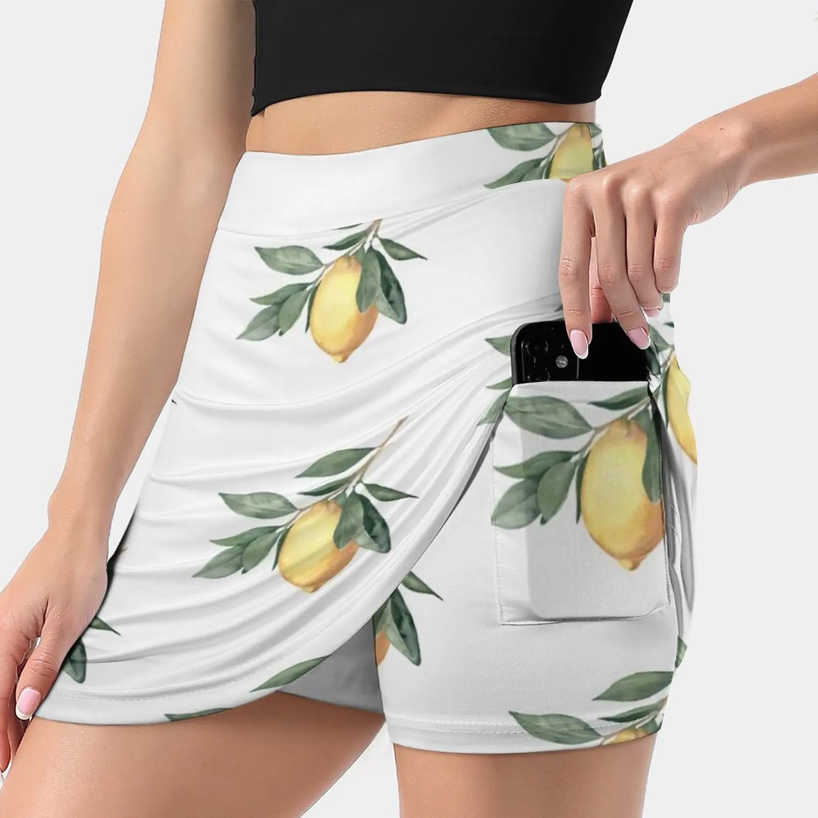 Lemon Skirts Woman Fashion 2022 Pant Skirt Mini Skirts Office Short Skirt Citrus Lime Lemons Lemonade Grapefruit Beautiful