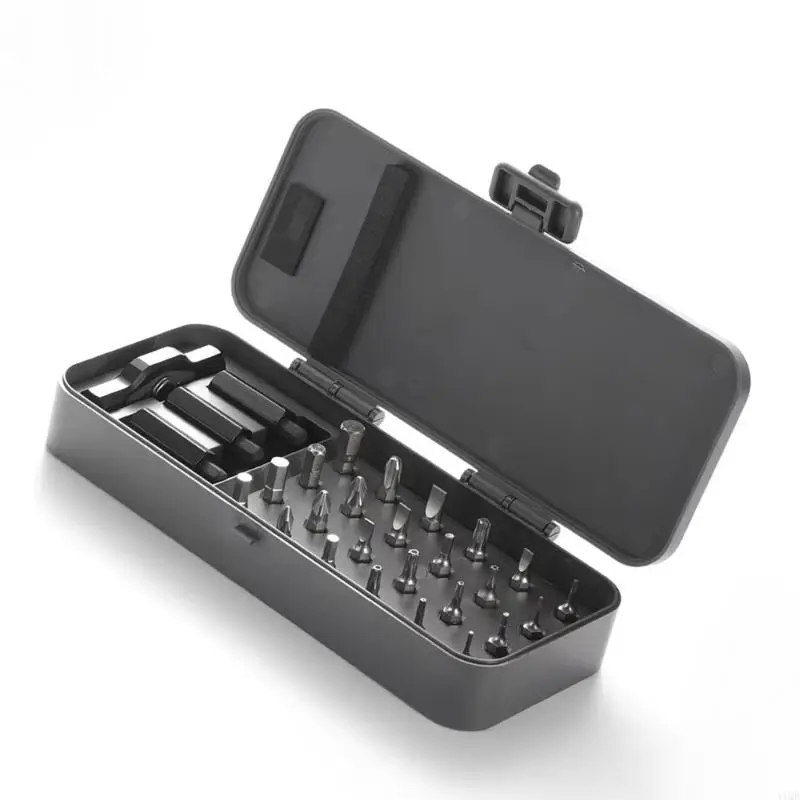 

2025 New 24pcs Ratchet Screwdriver Set Ergonomic T Grip Bit for Bike Maintenance