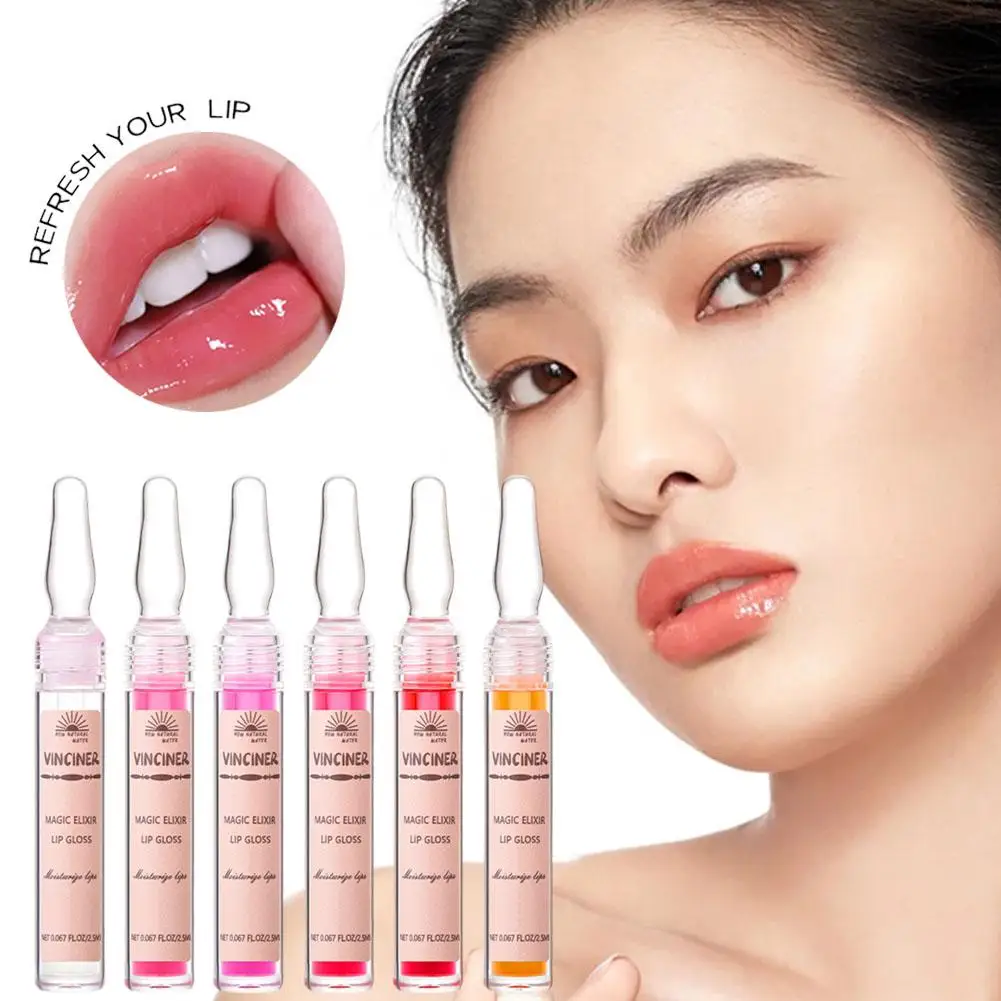 6 สี Lip Plumping GLOSS Instant Lip Plumper Extreme Serum เซ็กซี่ Volume อวบผลิตภัณฑ์ริมฝีปากเกาหลี Moisturizing แต่งหน้า Oi N0P9