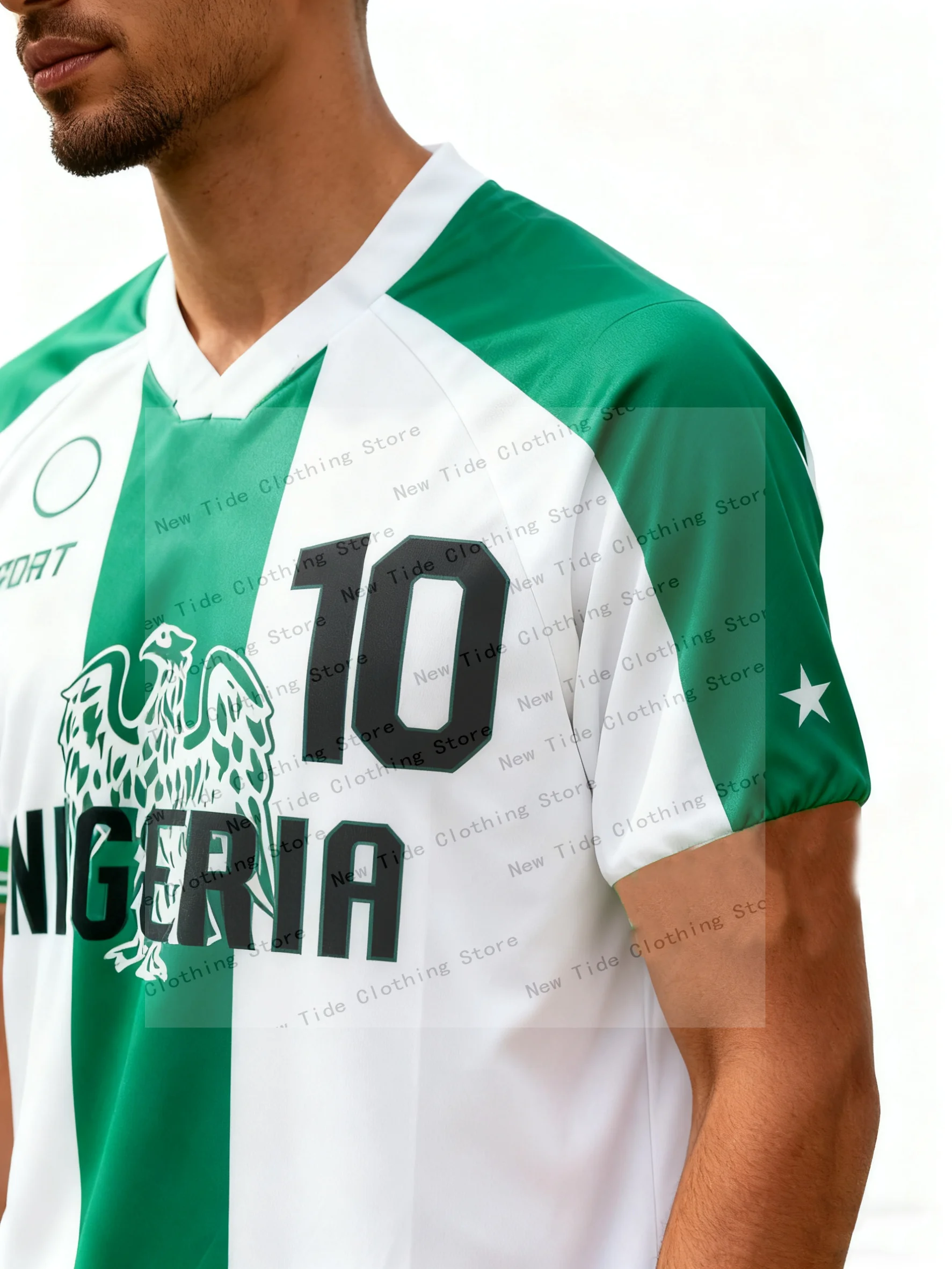 تي شيرت جيرسي لمحبي كرة القدم النيجيري للرجال - ضروري للمعجبين، يجب اقتناؤه لعشاقهم، مثالي لأسلوب اللعبة والملعب #4