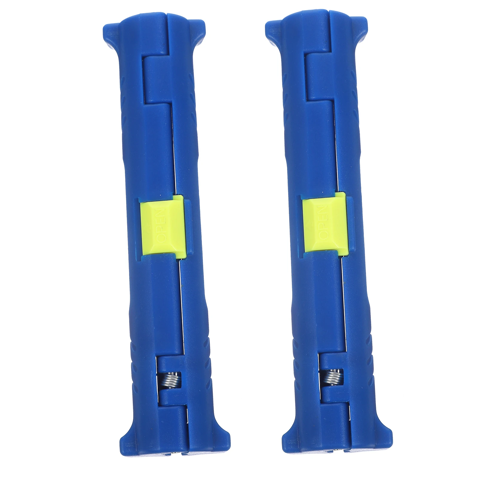 

2pcs Wire Stripper Cable Strippers Electrical Tools Blue Plastic Automatic Precision Networking Tool Kit Home Supplies