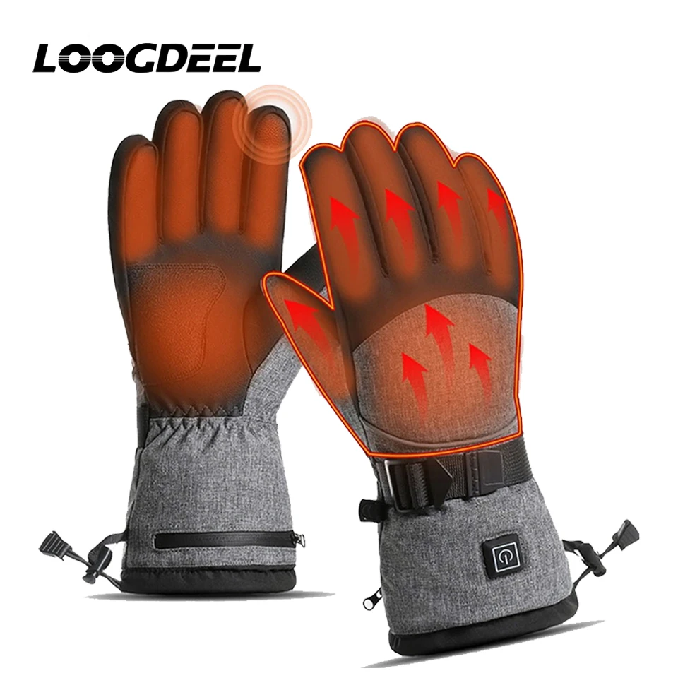 AliExpress loogdeel LOOGDEEL Heating Hand Warmer Electric Thermal Gloves Waterproof Snowboard Cycling Motorcycle Bicycle Ski Outdoor Winter Gloves