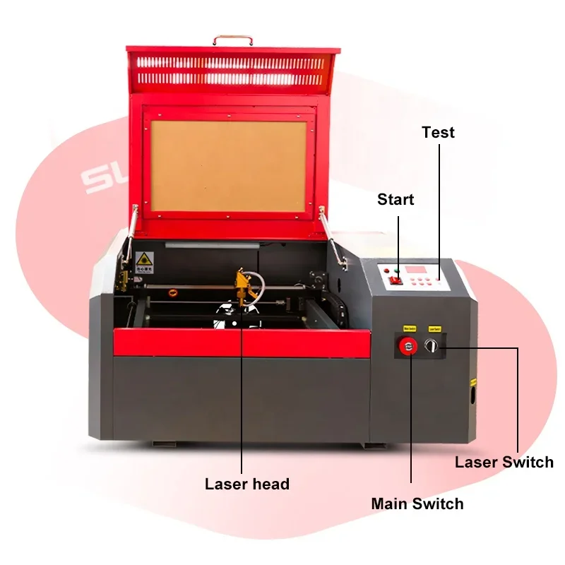 

Digital 4040 40W 50W 60W Wood Working Laser Engraving Cutting CO2 Stone Laser Engraving Machine