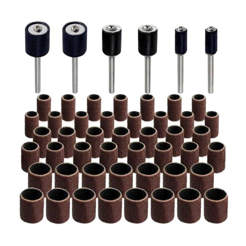 Lixa Anel Moagem Cabeça, Roll Metal Derusting, Polimento Round Play, DIY Roda, 51Pcs