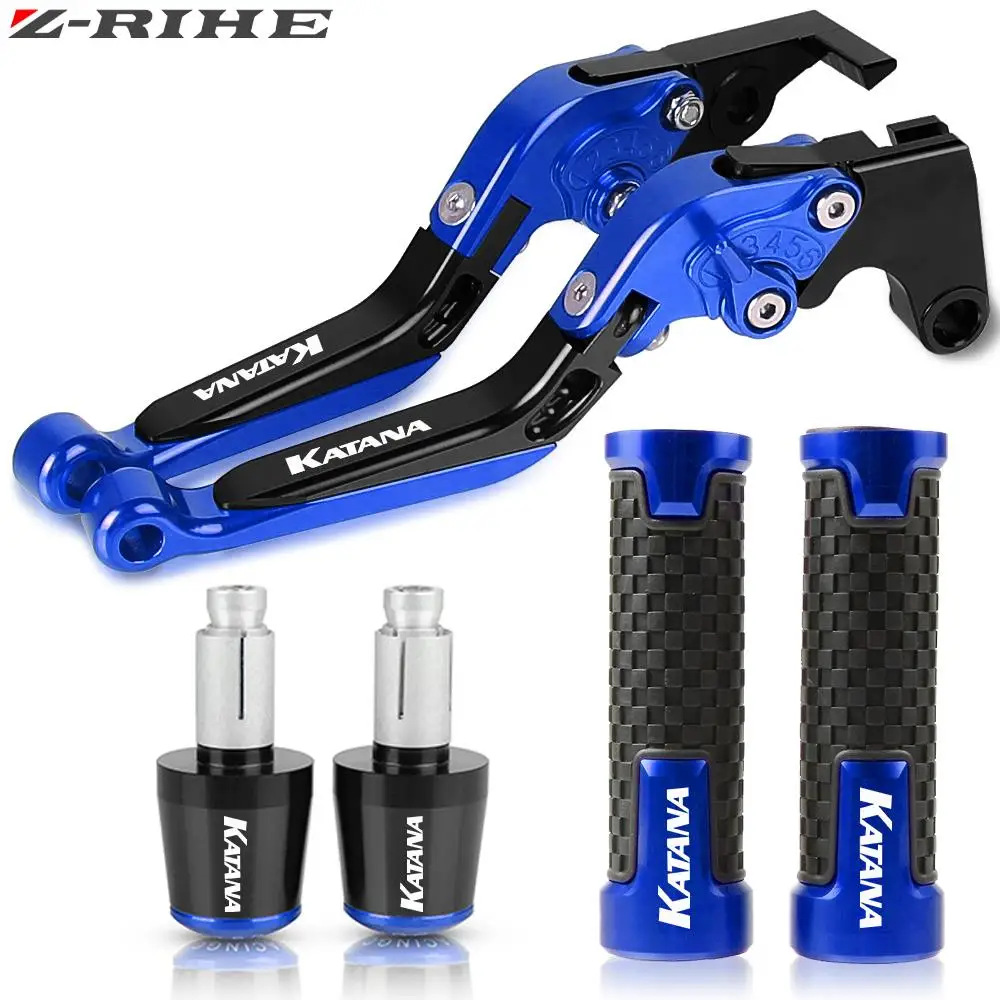 For SUZUKI KATANA GSX750F 1989-2007 1990 1991 1992 1993 1994 GSX 750F Motorcycle Brake Clutch Levers Handlebar Handle Grips Ends