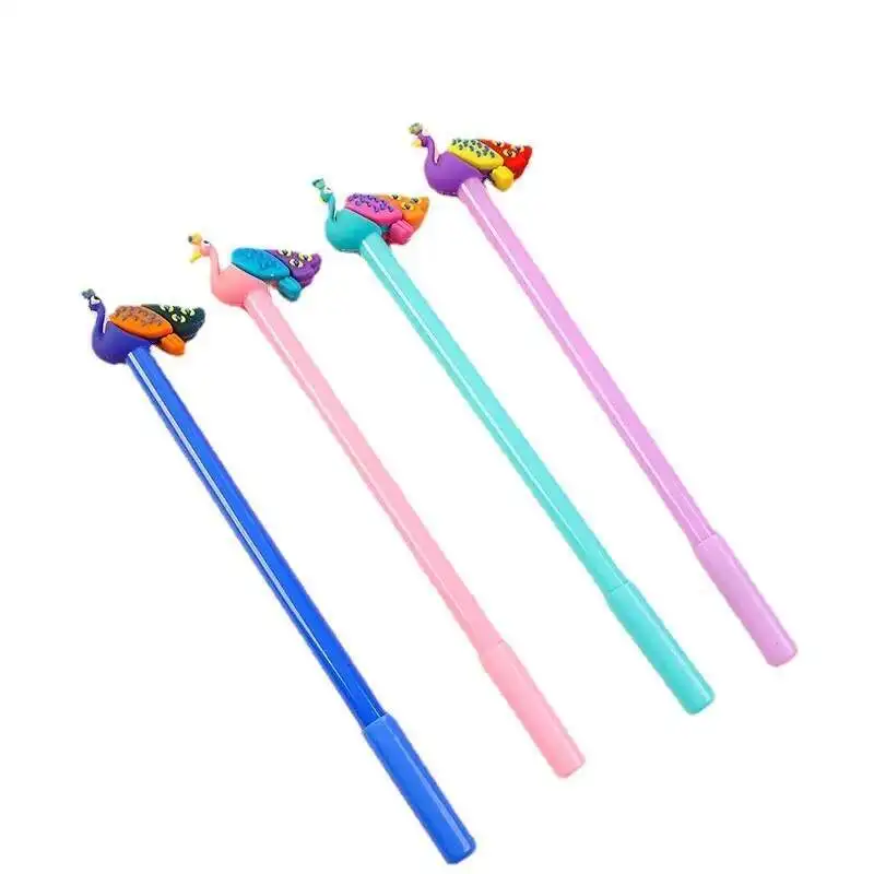 1 Stück Lytwt's Briefpapier niedlichen Bonbon Farbe Pfau Stift Schul büro liefern kreative Styling Kawaii Gel Stift – Detail 8