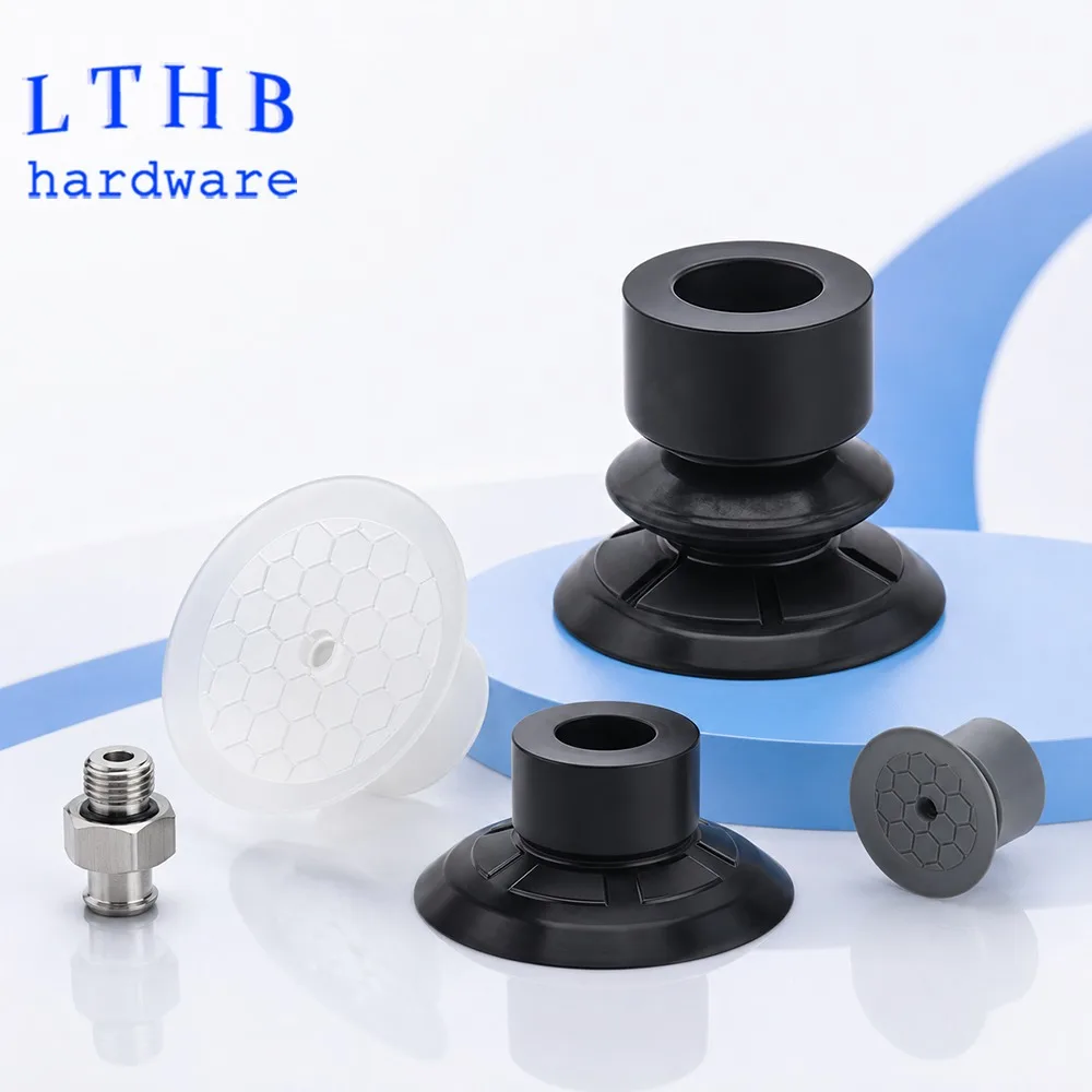 10PCS Pneumatic Vacuum Suction Cup Plastic Film Paper Special Sucker Silicone/NBR Mechanical Arm Accessory Automation Tool