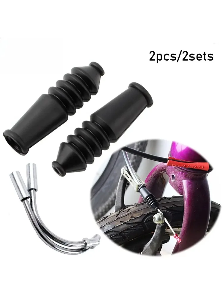 AliExpress 2PCS/2sets  Outdoor Brake Hose Noodle Boot Set - V-Brake Bend Tube Pipe Sleeves Cable Guide Protector for Mountain Bike Brakes