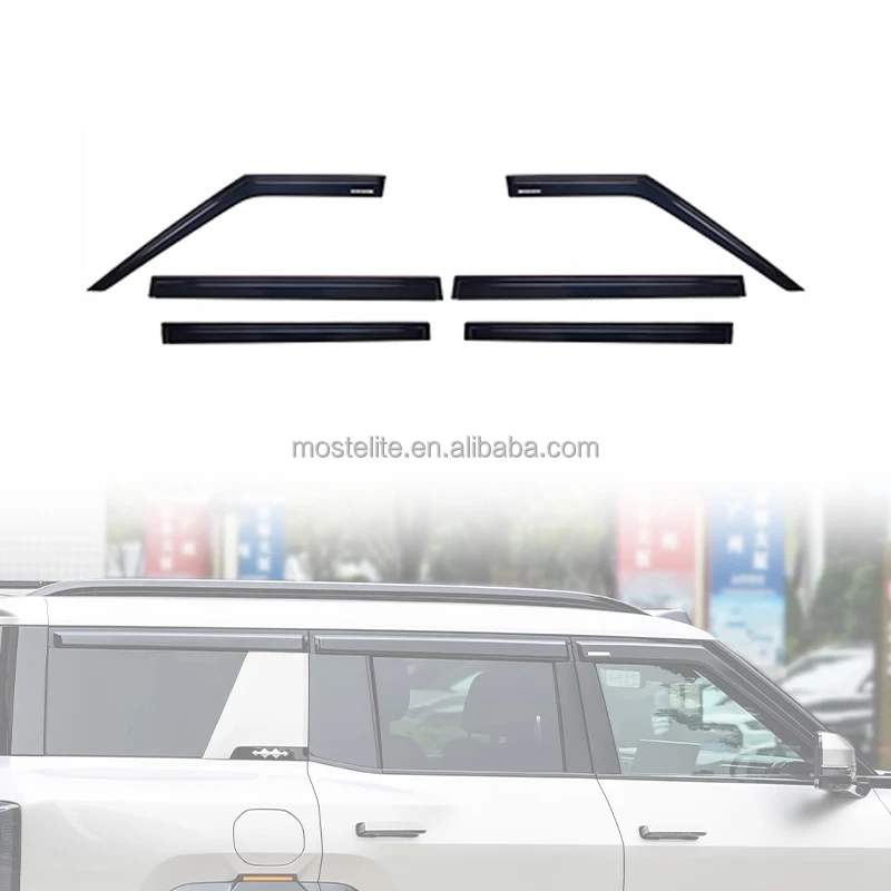 2025 New Design 4/6 Pack Window Visor Rain Shield Deflector For Byd Leopard 8 Accessories