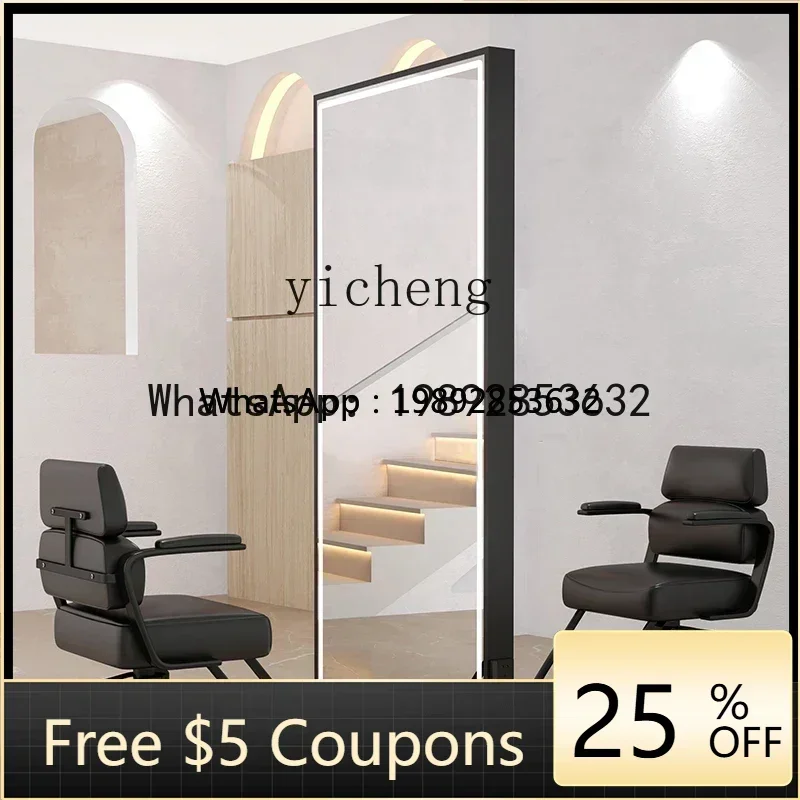 J1  barber shop mirror hair salon special hair salon mirror table with desktop perm, dye and cut hair mirror