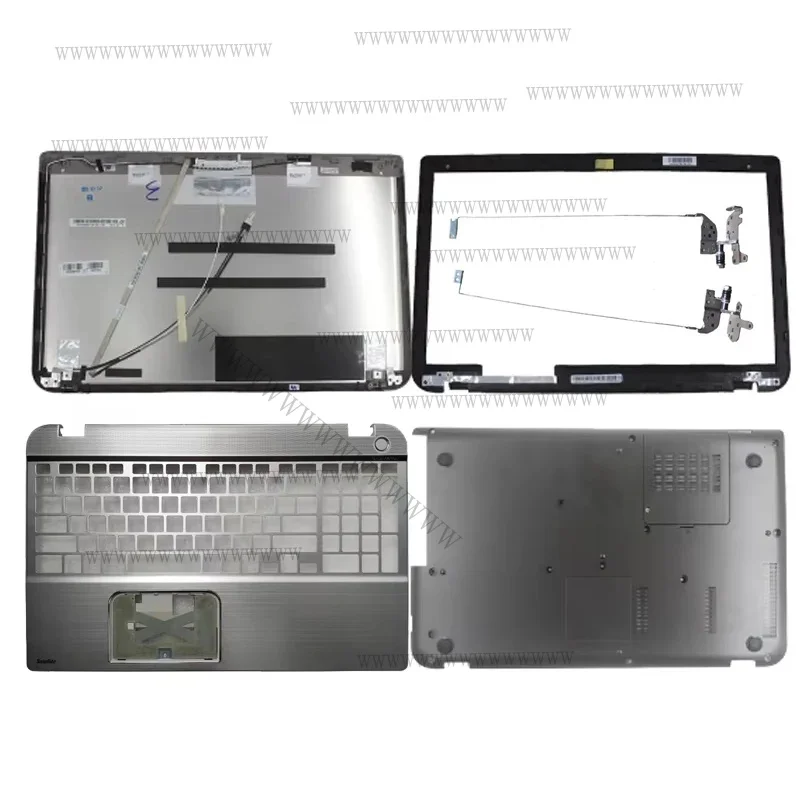 HD nuevo para Toshiba Satellite P55-A P55T-A P55t-A5202 LCD cubierta trasera pantalla táctil/bisel/reposamanos Base superior inferior bisagras