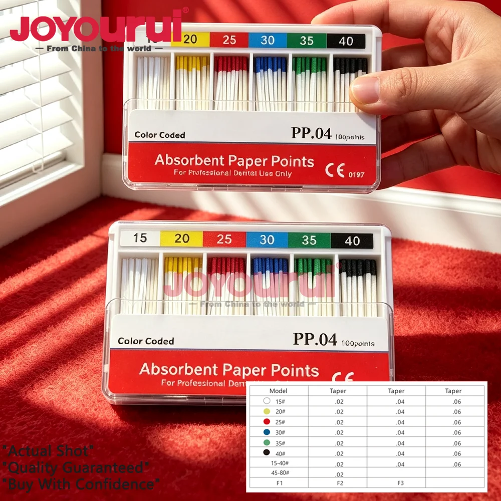 PP04 35# Dental Absorbent Paper Points Root Cancel Cotton Fiber Tips Product15-#40 Dentistry Materials papier absorbant dentaire